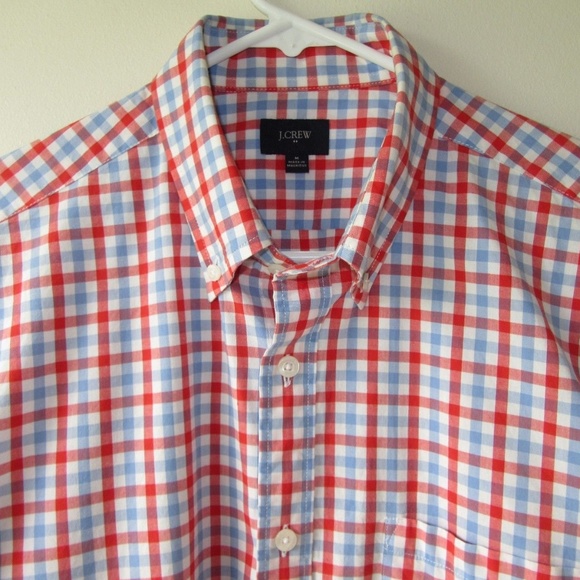 HP 09/12 J. CREW Button Down Plaid Shirt - Picture 4 of 8